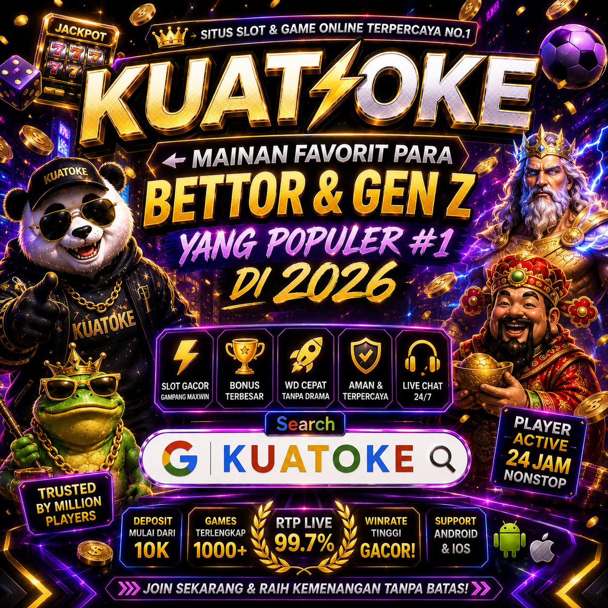 KUATOKE ↚ Mainan Favorit Para Bettor & Gen Z Yang Populer #1 di 2026
